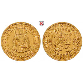 Tschechoslowakei, Dukat 1924, 3,44 g fein, vz+