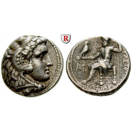 Makedonien, Königreich, Alexander III. der Grosse, Tetradrachme um 295 v.Chr., ss-vz/ss
