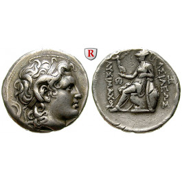 Thrakien, Königreich, Lysimachos, Tetradrachme 297-281 v.Chr., ss-vz/ss