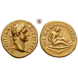 Römische Kaiserzeit, Domitianus, Aureus 88-89, f.vz