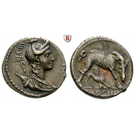 Römische Republik, C. Hosidius Geta, Denar 68 v.Chr., vz+