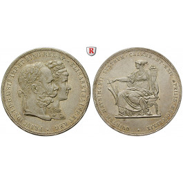 Österreich, Kaiserreich, Franz Joseph I., Doppelgulden 1879, ss-vz