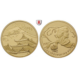 Polen, 3. Republik, 200 Zlotych 2005, 13,95 g fein, PP