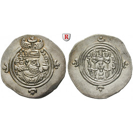 Sasaniden, Chosrau II., Drachme, vz+
