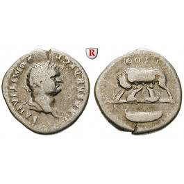Römische Kaiserzeit, Domitianus, Caesar, Denar 77-78, ss