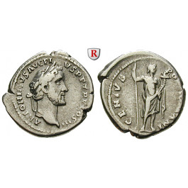 Römische Kaiserzeit, Antoninus Pius, Denar 141, ss