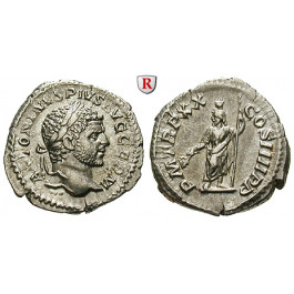 Römische Kaiserzeit, Caracalla, Denar 217, vz+