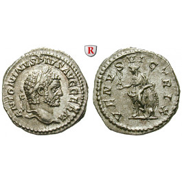 Römische Kaiserzeit, Caracalla, Denar 213-217, vz+
