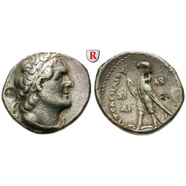 Ägypten, Königreich der Ptolemäer, Ptolemaios II., Tetradrachme Jahr 32 = 254-253 v.Chr., ss+