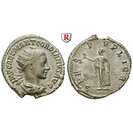 Römische Kaiserzeit, Gordianus III., Antoninian 238-244, f.st