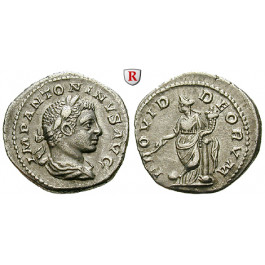 Römische Kaiserzeit, Elagabal, Denar 219, ss-vz