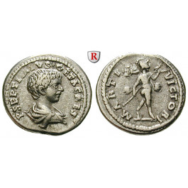 Römische Kaiserzeit, Geta, Caesar, Denar 202-203, ss-vz/ss