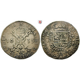Luxemburg, Philipp IV. von Spanien, Patagon 1635, ss