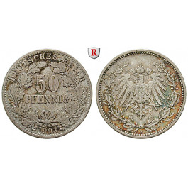 Deutsches Kaiserreich, 50 Pfennig 1903, A, ss, J. 15