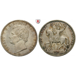 Sachsen, Königreich Sachsen, Johann, Siegestaler 1871, ss+