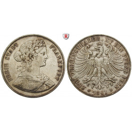 Frankfurt, Stadt, Vereinsdoppeltaler 1861, ss