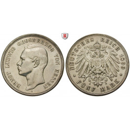 Deutsches Kaiserreich, Hessen, Ernst Ludwig, 5 Mark 1899, A, ss, J. 73