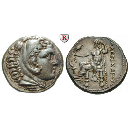 Makedonien, Königreich, Alexander III. der Grosse, Tetradrachme 315-294 v. Chr., vz/vz-st