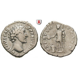 Römische Kaiserzeit, Marcus Aurelius, Caesar, Denar 152-153, ss