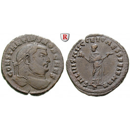 Römische Kaiserzeit, Constantius I., Caesar, Follis 299-303, ss
