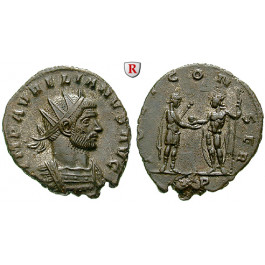 Römische Kaiserzeit, Aurelianus, Antoninian 270-275, vz+/ss-vz