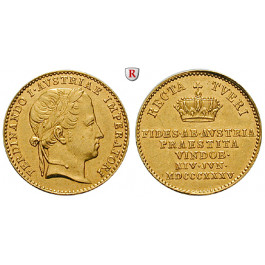 Österreich, Kaiserreich, Ferdinand I., Huldigungsdukat 1835, ss-vz