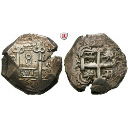 Bolivien, Carlos III., 8 Reales 1767, ss-vz