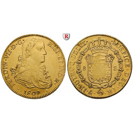 Mexiko, Ferdinand VII., 8 Escudos 1809, 23,64 g fein, ss+