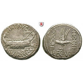 Römische Republik, Marcus Antonius, Denar 32-31 v.Chr., ss-vz