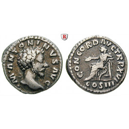 Römische Kaiserzeit, Marcus Aurelius, Denar 161-162, ss