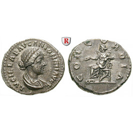 Römische Kaiserzeit, Lucilla, Frau des Lucius Verus, Denar 164-166, ss