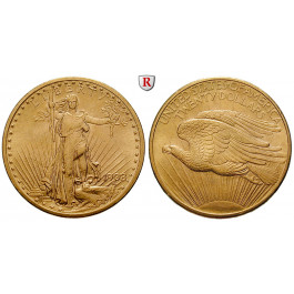 USA, 20 Dollars 1908, 30,08 g fein, vz/vz+