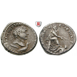 Römische Provinzialprägungen, Seleukis und Pieria, Antiocheia am Orontes, Traianus, Tetradrachme 110/111, ss+