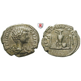 Römische Kaiserzeit, Geta, Caesar, Denar 198-200, ss-vz