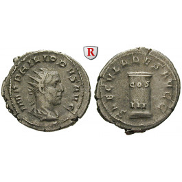 Römische Kaiserzeit, Philippus I., Antoninian 248, ss+