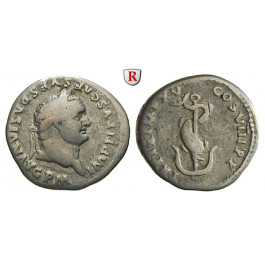 Römische Kaiserzeit, Titus, Denar 80, ss