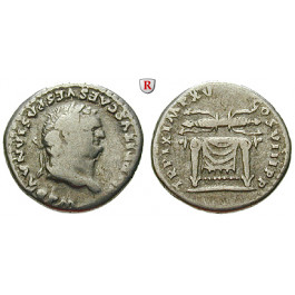Römische Kaiserzeit, Titus, Denar Januar-Juni 80, ss