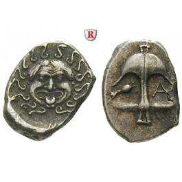 Thrakien-Donaugebiet, Apollonia Pontika, Drachme 5.-4.Jh. v.Chr., ss+