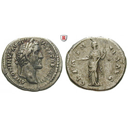 Römische Kaiserzeit, Antoninus Pius, Denar 140-143, ss+