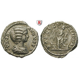 Römische Kaiserzeit, Julia Domna, Frau des Septimius Severus, Denar 202, vz/ss+