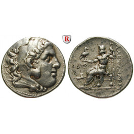Makedonien, Königreich, Alexander III. der Grosse, Tetradrachme 282-225 v.Chr., ss+