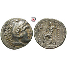 Makedonien, Königreich, Alexander III. der Grosse, Tetradrachme 315-294 v.Chr., ss-vz