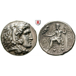 Makedonien, Königreich, Alexander III. der Grosse, Tetradrachme 317-311 v.Chr., vz/ss+