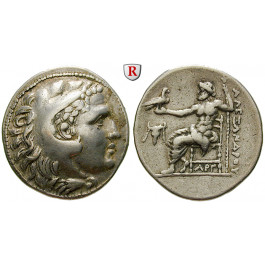 Makedonien, Königreich, Alexander III. der Grosse, Tetradrachme 220-215 v.Chr., ss+