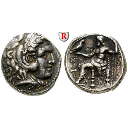 Makedonien, Königreich, Alexander III. der Grosse, Tetradrachme 311-305 v.Chr., ss-vz