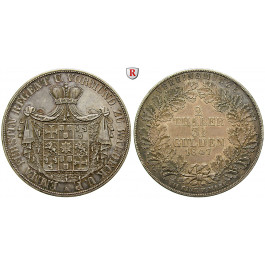 Waldeck, Fürstentum, Georg Victor (unter Vormundschaft seiner Mutter Emma), Vereinsdoppeltaler 1847, f.vz