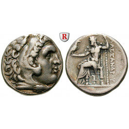 Makedonien, Königreich, Alexander III. der Grosse, Tetradrachme 285-275 v.Chr., ss