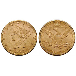 USA, 10 Dollars 1882, 15,05 g fein, f.vz