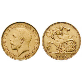 Südafrika, George V., Half-Sovereign 1925, 3,66 g fein, f.vz