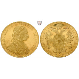 Österreich, Kaiserreich, Franz Joseph I., 4 Dukaten 1915, 13,77 g fein, bfr.